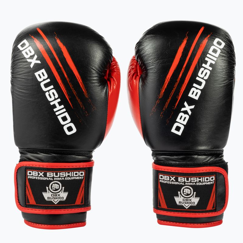 DBX BUSHIDO guanti da allenamento in pelle nera ARB-415