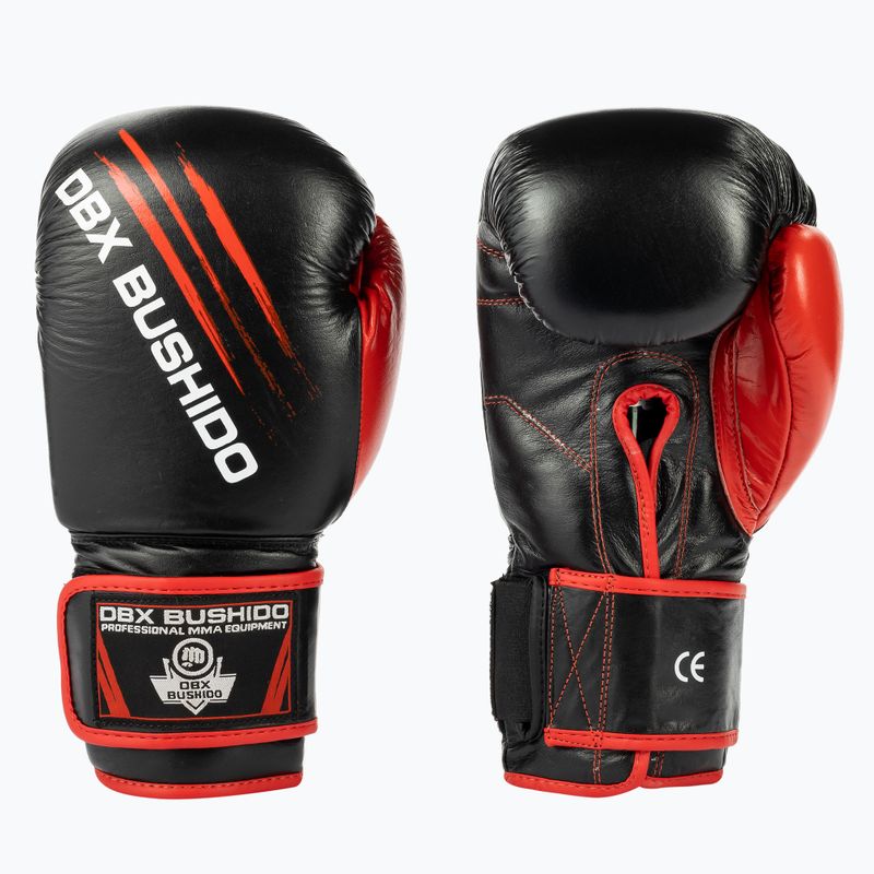 DBX BUSHIDO guanti da allenamento in pelle nera ARB-415 3