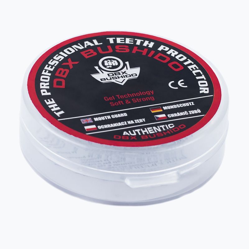 Protezioni per mascelle + scatola DBX BUSHIDO bianco Arm-10001-TRANS 5