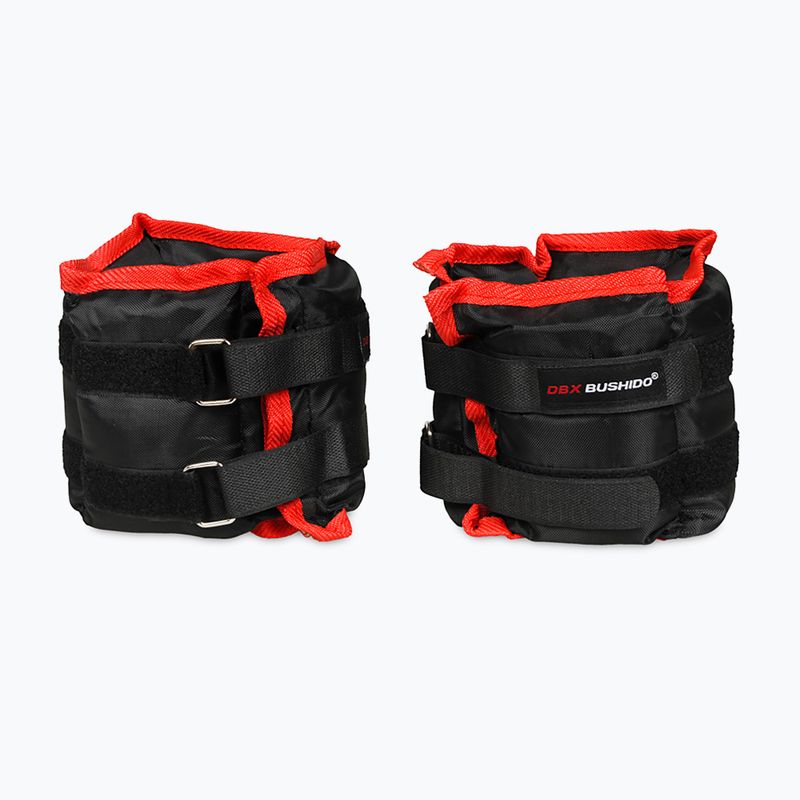 DBX BUSHIDO set di pesi per caviglia e polso nero - 2x2kg OB2