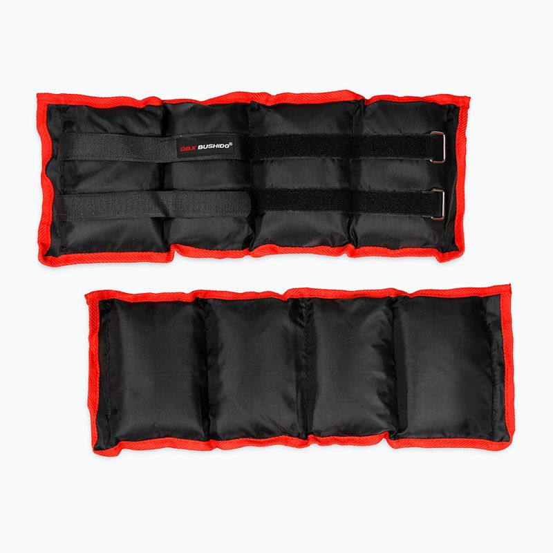 DBX BUSHIDO set di pesi per caviglia e polso nero - 2x2kg OB2 2