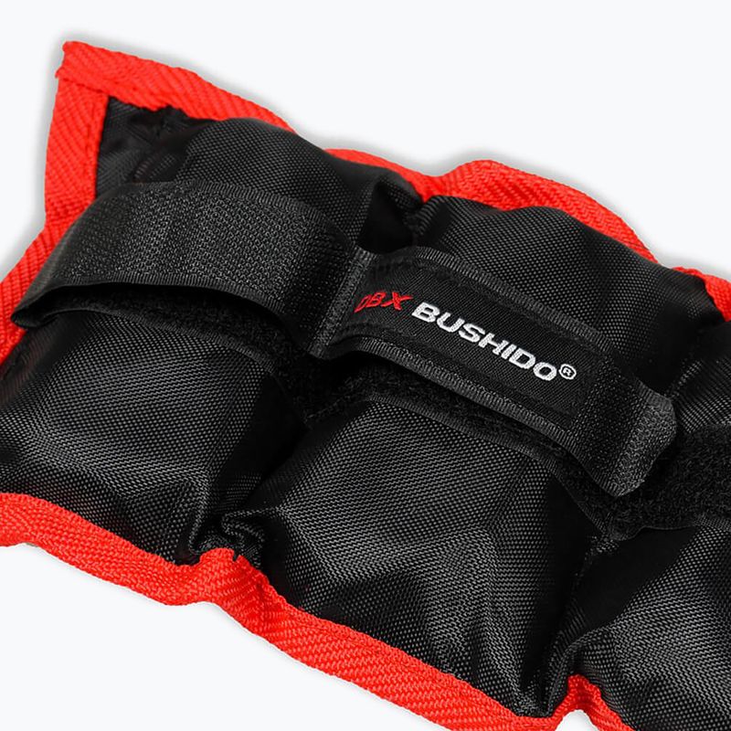 Pesi Bushido per caviglie e polsi 2x1 kg nero/rosso OB1 4