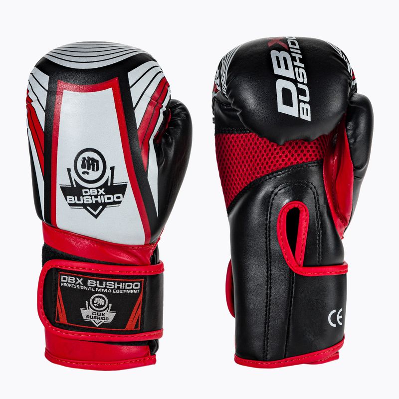 DBX BUSHIDO ARB-407v2 guanti da boxe per bambini neri e rossi 3