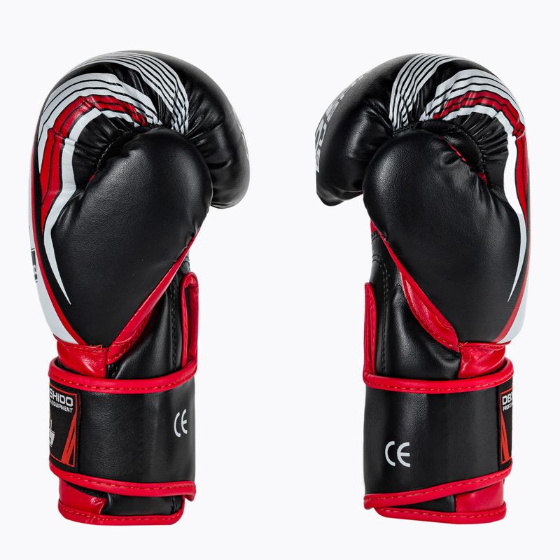DBX BUSHIDO ARB-407v2 guanti da boxe per bambini neri e rossi 4