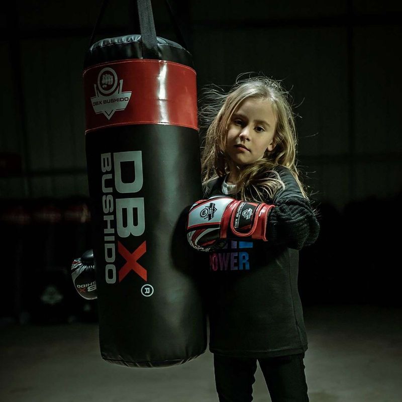 DBX BUSHIDO ARB-407v2 guanti da boxe per bambini neri e rossi 14