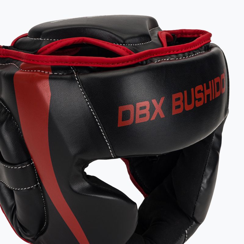 DBX BUSHIDO casco da boxe ARH-2190R nero/rosso 4