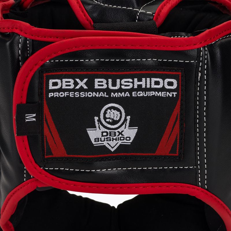 DBX BUSHIDO casco da boxe ARH-2190R nero/rosso 5