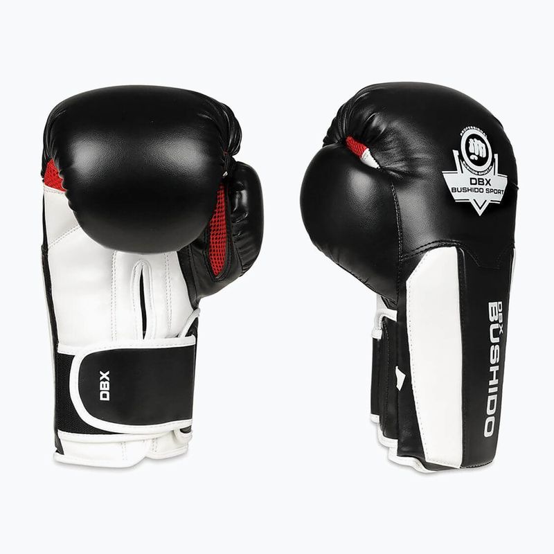 Guanti da boxe BDX BUSHIDO B-3W bianco/nero 2