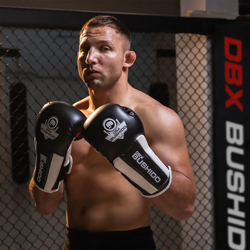 Guanti da boxe BDX BUSHIDO B-3W bianco/nero 14