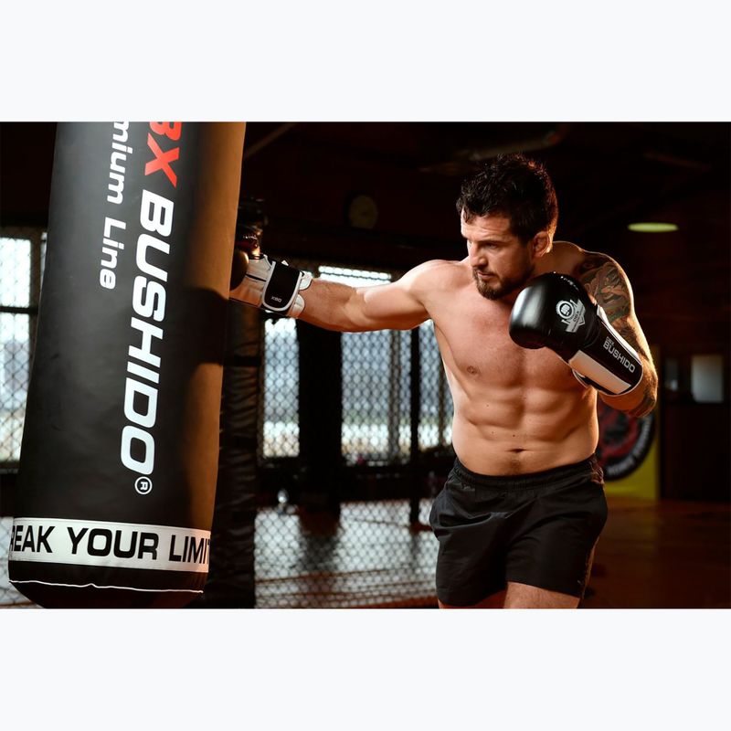 Guanti da boxe BDX BUSHIDO B-3W bianco/nero 17