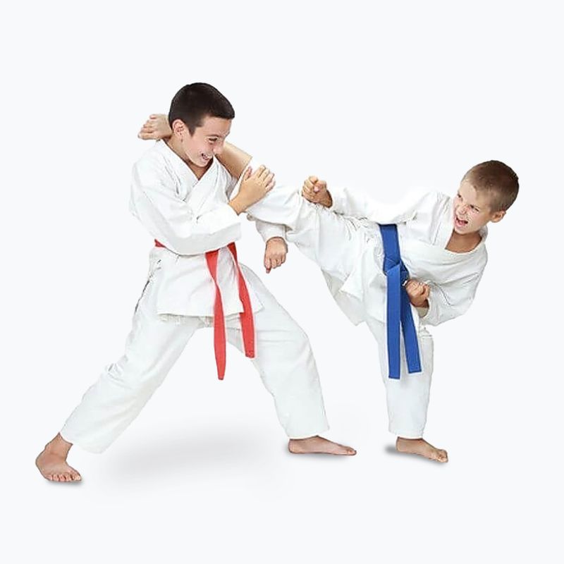 DBX BUSHIDO ARK-3102 karategi con cintura per bambini bianco 7