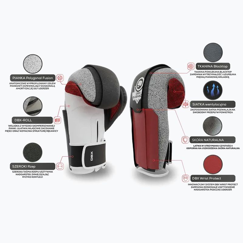 Guanti da boxe DBX BUSHIDO con sistema Wrist Protect nero Bb2 17