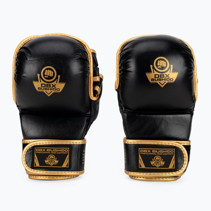 DBX BUSHIDO guanti da allenamento MMA in pelle nera Arm-2011D-L