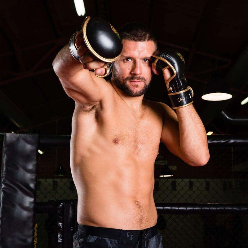 Guanti da sparring per allenamento MMA DBX BUSHIDO nero Arm-2011D-M 16