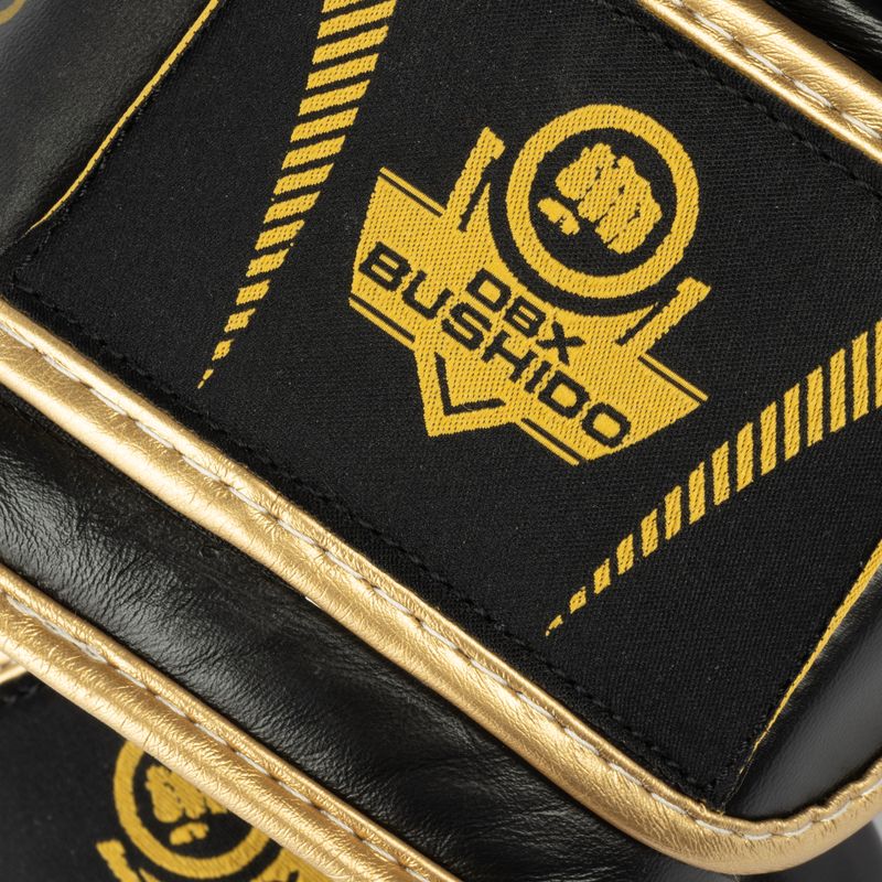 Guanti da boxe DBX BUSHIDO in pelle naturale nera B-2v13 5