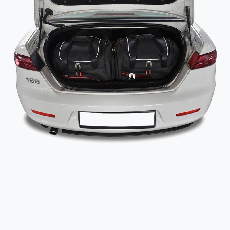 Set di borse per bagaglio KJUST Alfa Romeo 159 Limousine 2005-2011 4 pezzi nero 16