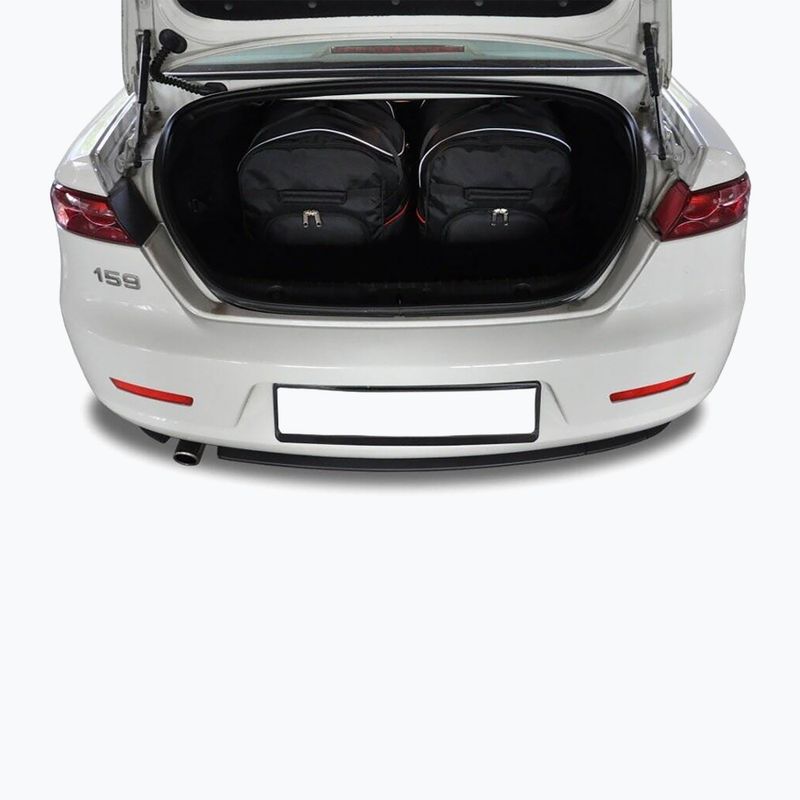 Set di borse per bagaglio KJUST Alfa Romeo 159 Limousine 2005-2011 4 pezzi nero 17