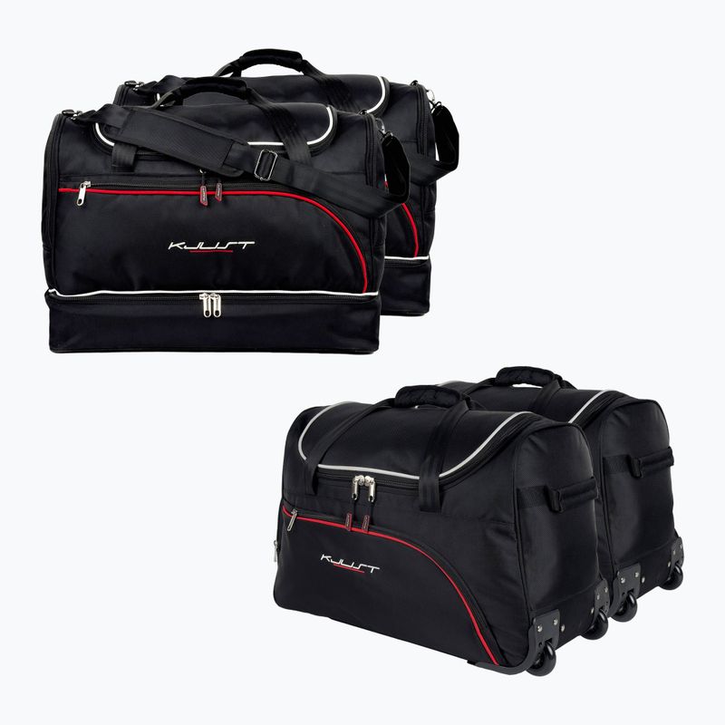 KJUST Alfa Romeo Giulietta Nuova set di borse per il bagaglio 2010-2020 3 pezzi nero.