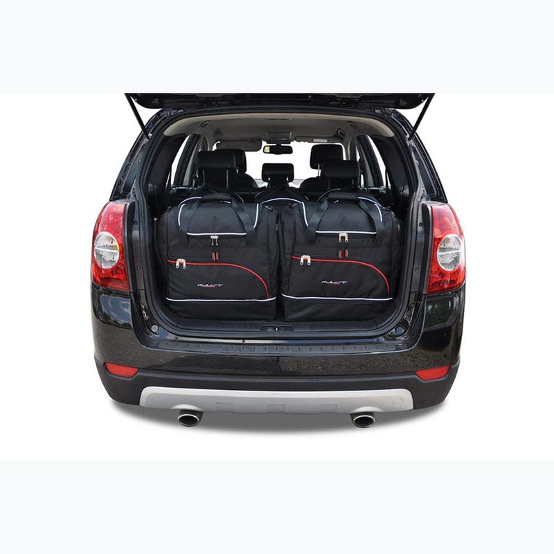 KJUST Set di borse per bagagliaio Chevrolet Captiva 2006-2010 5 pezzi nero 14