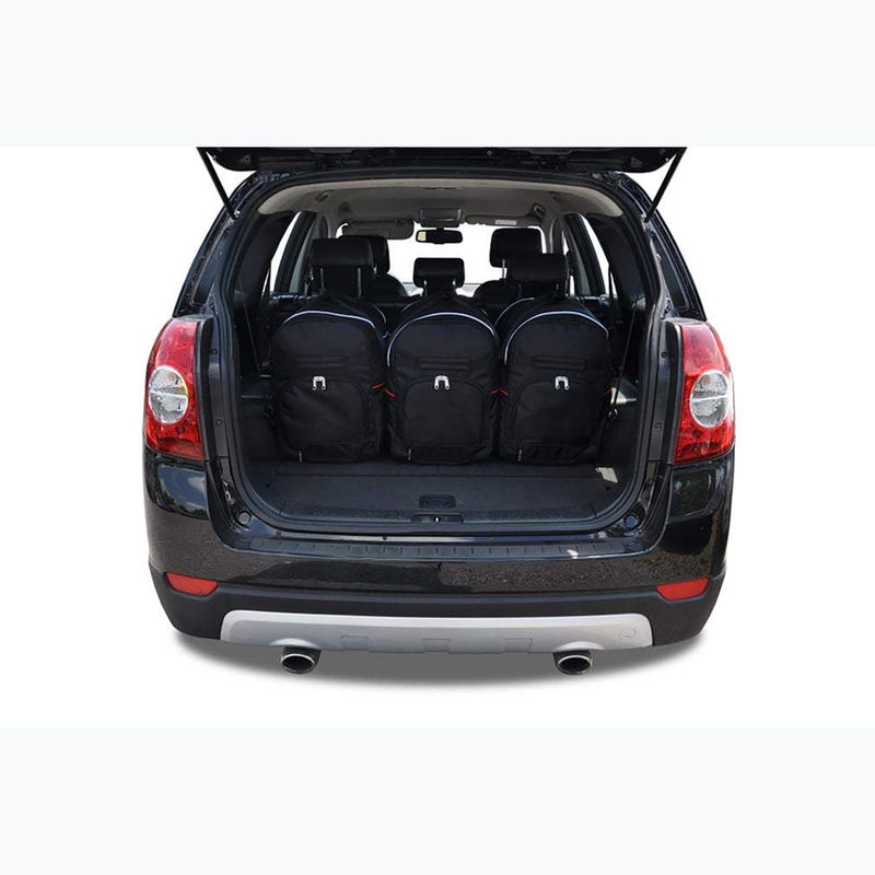 KJUST Set di borse per bagagliaio Chevrolet Captiva 2006-2010 5 pezzi nero 15