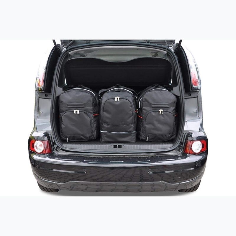 KJUST Set di borse per bagagliaio Citroen C3 Picasso 2008-2017 3 pezzi nero 13