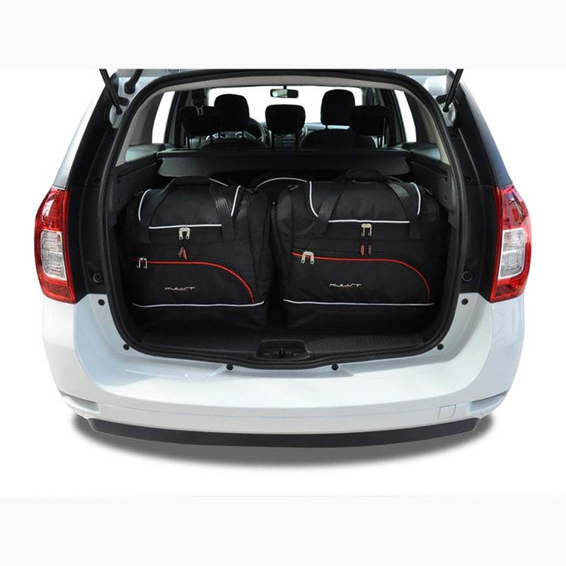 Set di borse portabagagli KJUST Dacia Logan MCV 2013-2020 5 pezzi nero 16