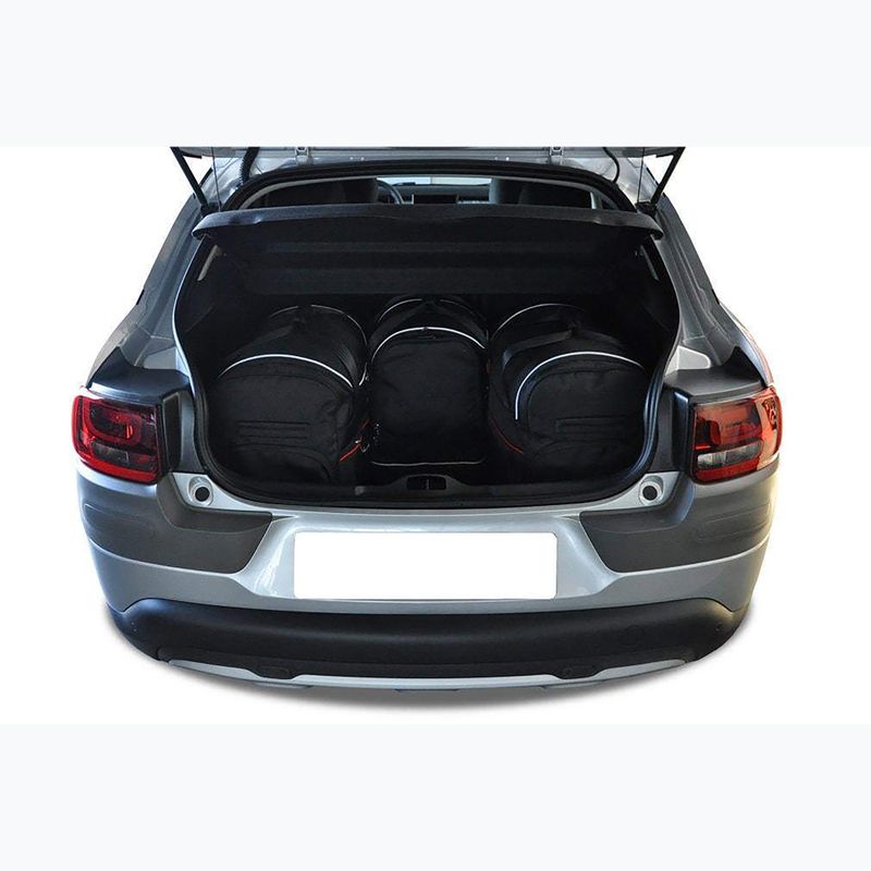 KJUST set borsa bagagliaio Citroen C4 Cactus 2014-2017 4 pezzi nero 14