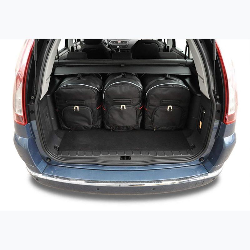 KJUST set di borse per bagagliaio Citroen C4 Grand Picasso 2006-2013 5 pezzi nero 17