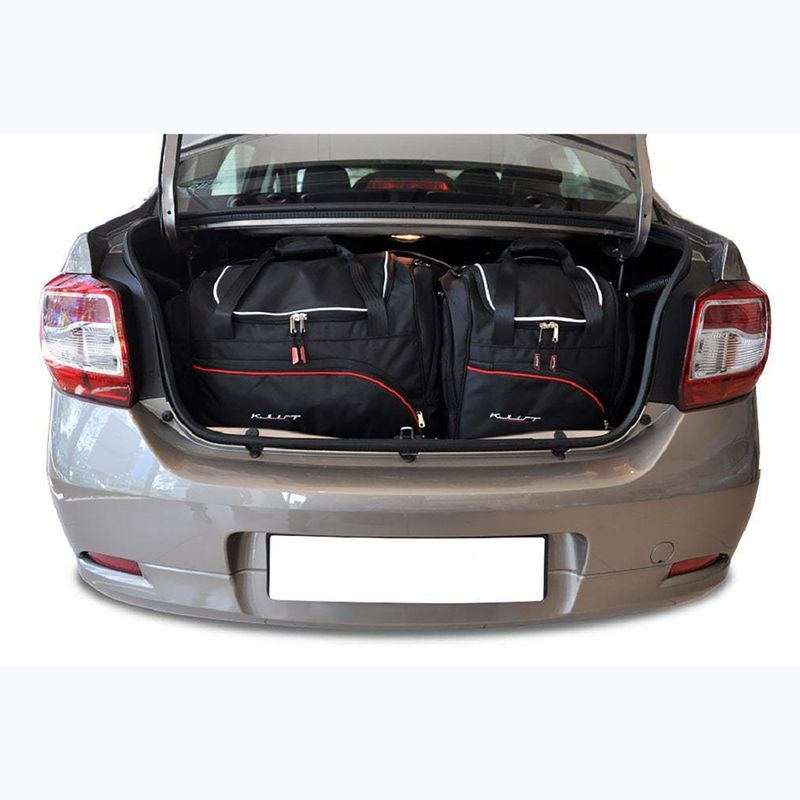 KJUST set di borse per bagagliaio Dacia Logan Limousine 2012-2020 5 pezzi nero 15