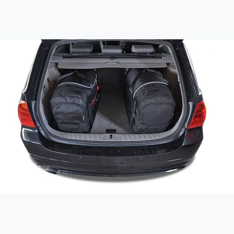 KJUST BMW 3 Touring set borse bagagliaio 2005-2013 4 pezzi nero 17