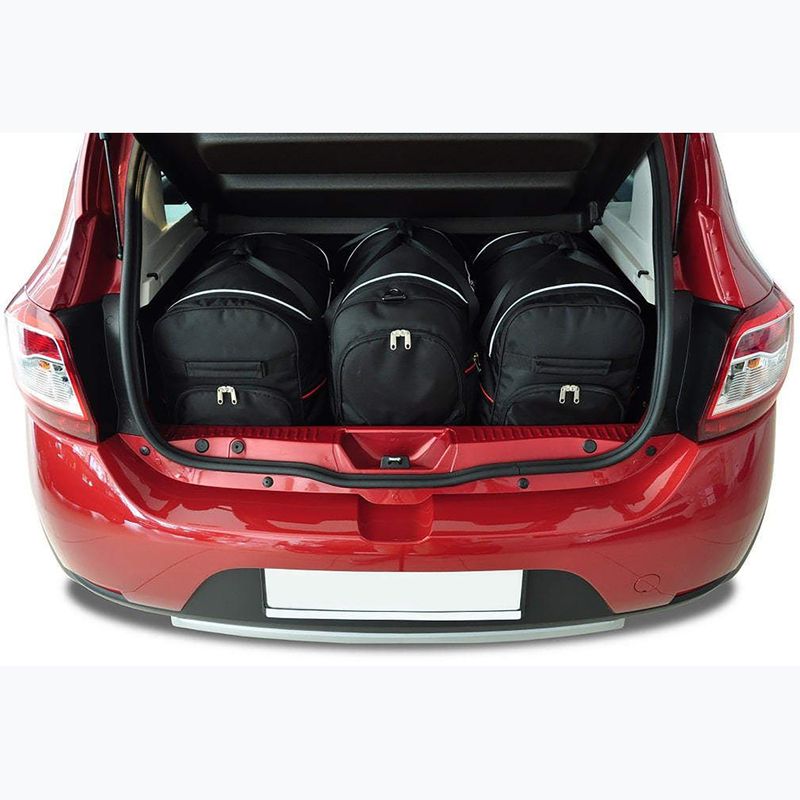 Set di borse portabagagli KJUST Dacia Sandero 2011-2020 3 pezzi nero 14