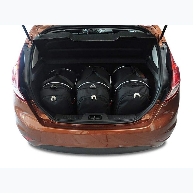 KJUST Ford Fiesta 2012-2017 set di borse portabagagli 3 pezzi nero 13
