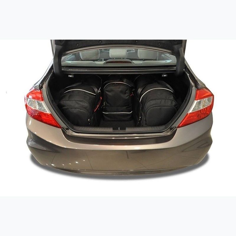 KJUST set di borse per bagagliaio Honda Civic Limousine 2012-2017 4 pezzi nero 15