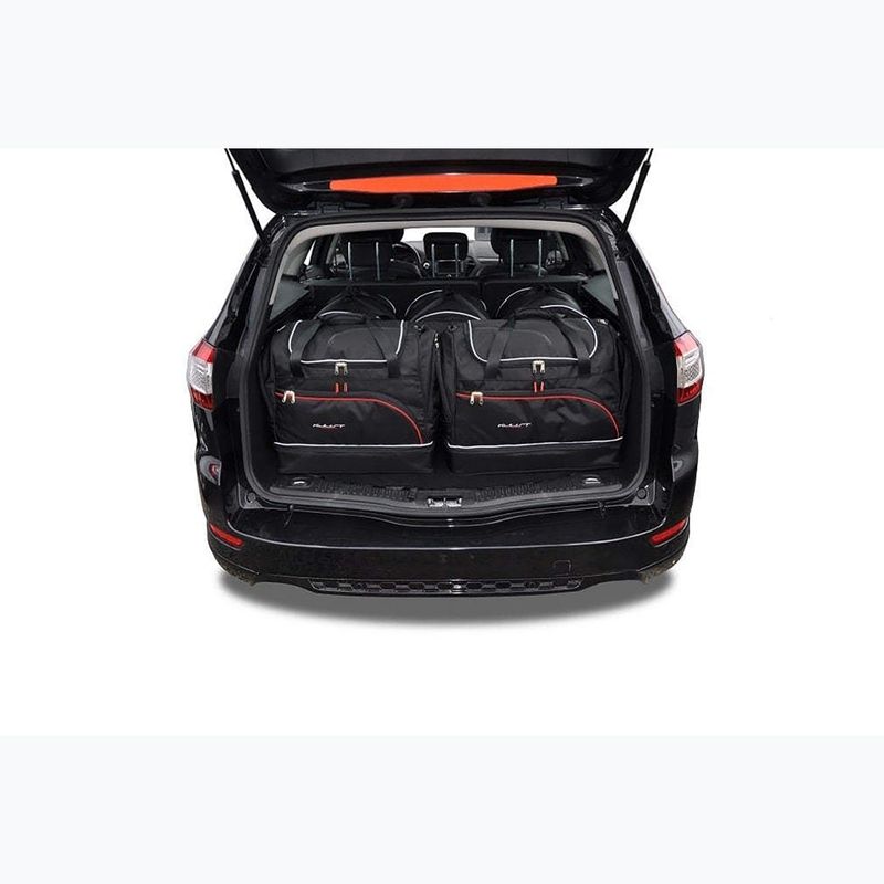 KJUST set di borse per bagagliaio Ford Mondeo station wagon 2007-2014 5 pezzi nero 11