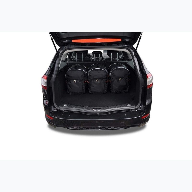 KJUST set di borse per bagagliaio Ford Mondeo station wagon 2007-2014 5 pezzi nero 12
