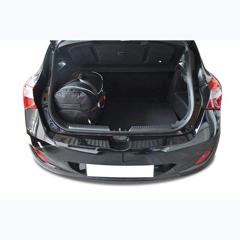 Set di borse per bagagliaio KJUST Hyundai I30 Hatchback 2012-2016 4 pezzi nero 14