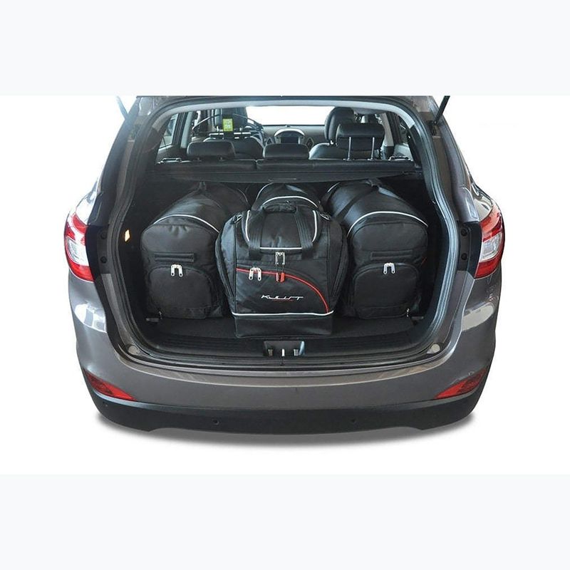 KJUST set di borse per bagagliaio Hyundai IX35 2010-2013 4 pezzi nero 15