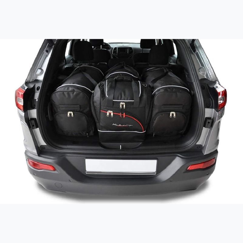 KJUST Jeep Cherokee 2014-2020 set di borse portabagagli 4 pezzi nero 14