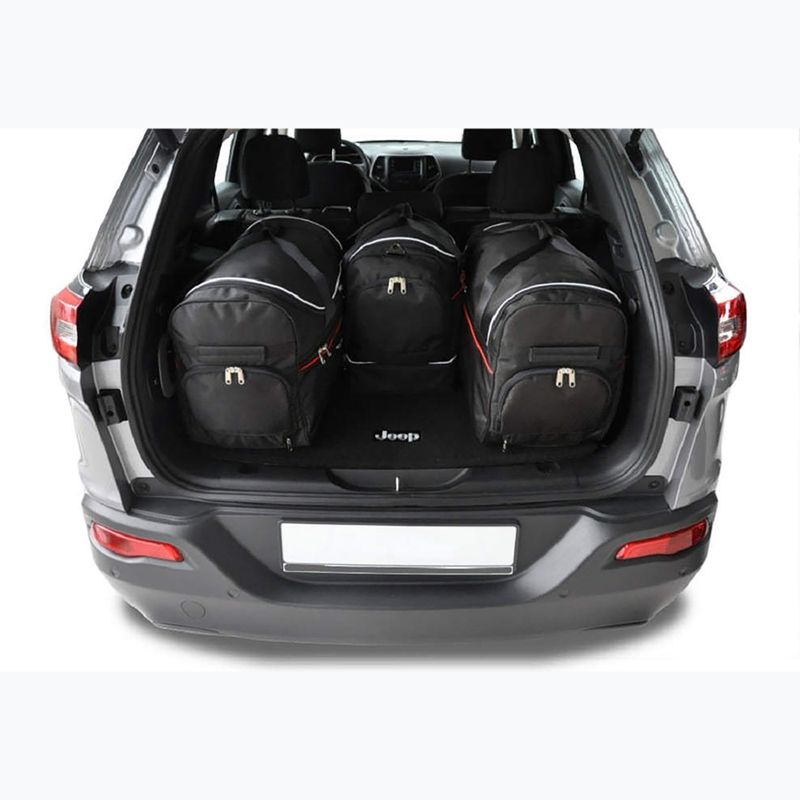 KJUST Jeep Cherokee 2014-2020 set di borse portabagagli 4 pezzi nero 15