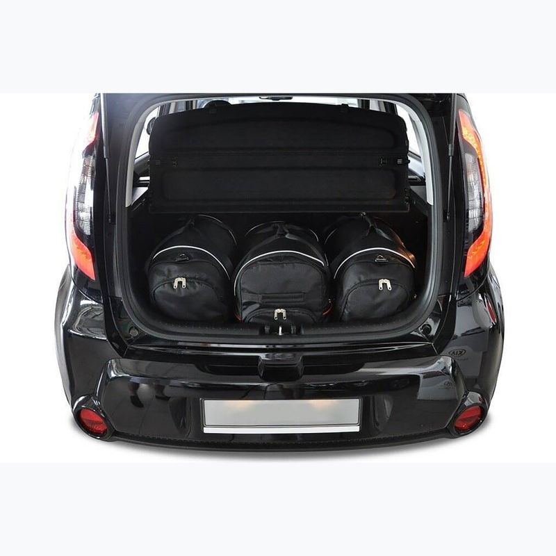 KJUST Kia Soul 2014-2016 set di borse per il bagaglio 3 pezzi nero. 13