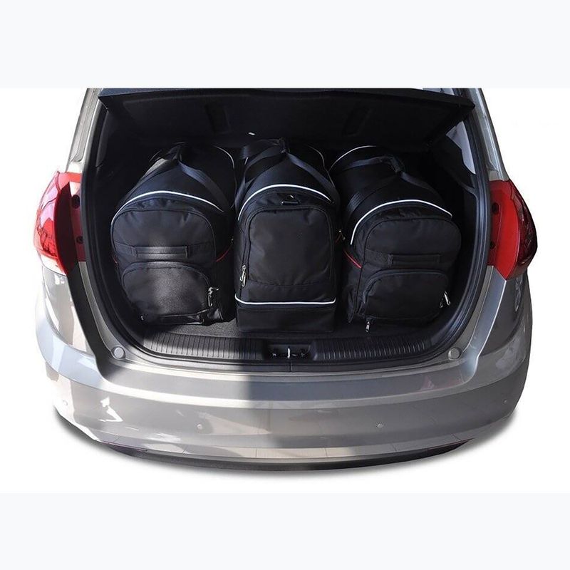 KJUST Kia Venga 2009-2019 Set di borse per il vano bagagli 3 pezzi nero. 13