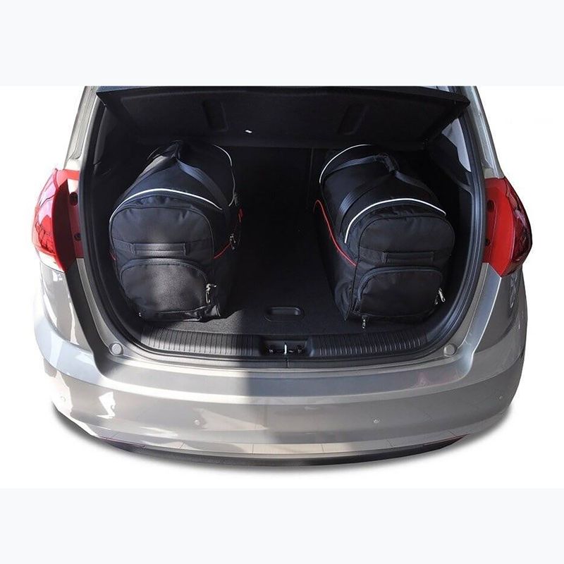 KJUST Kia Venga 2009-2019 Set di borse per il vano bagagli 3 pezzi nero. 14
