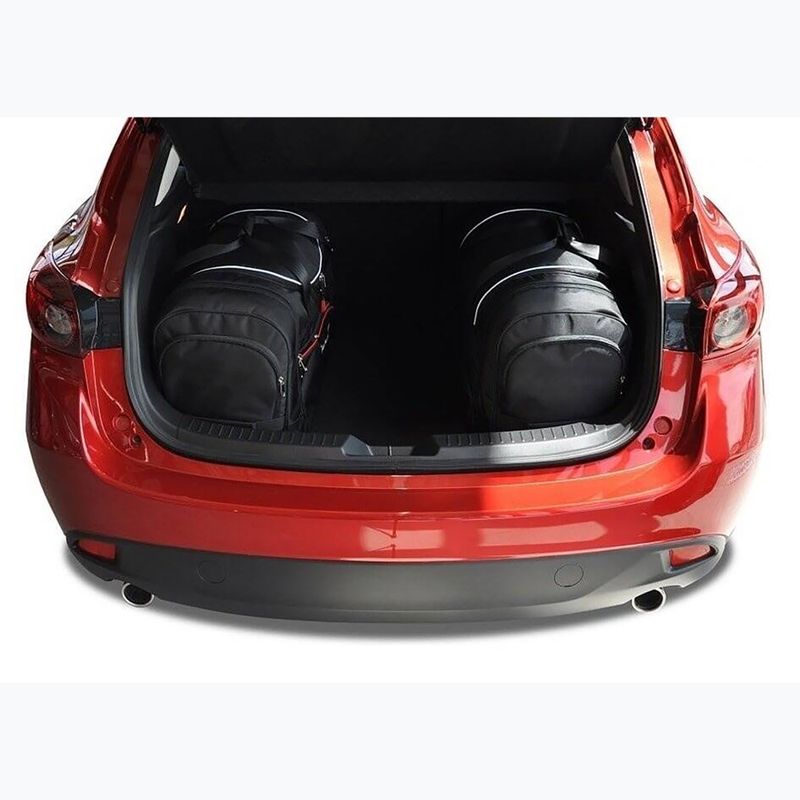 KJUST Mazda 3 Hatchback set di borse 2013-2018 4 pezzi nero. 15