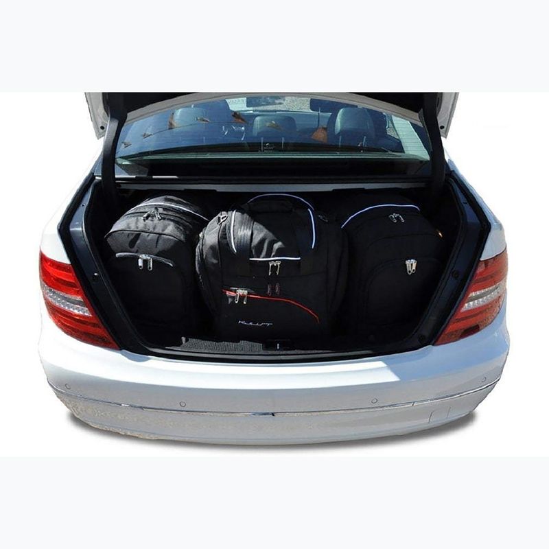 KJUST Mercedes-Benz C Limousine set di borse per il bagaglio 2006-2014 4 pezzi nero 12