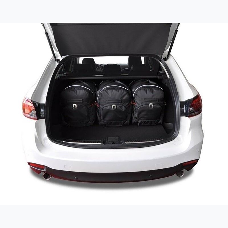 KJUST Mazda 6 station wagon set di borse per il bagaglio 2012+ 5 pezzi nero 12