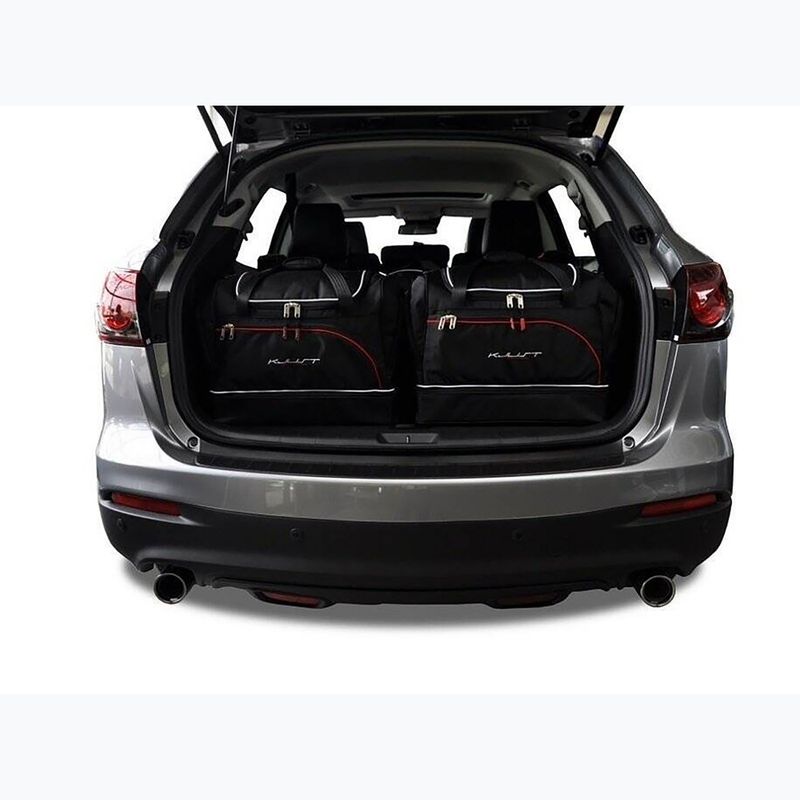KJUST Mazda CX-9 2006-2012 set di borse per il bagaglio 5 pezzi nero 12