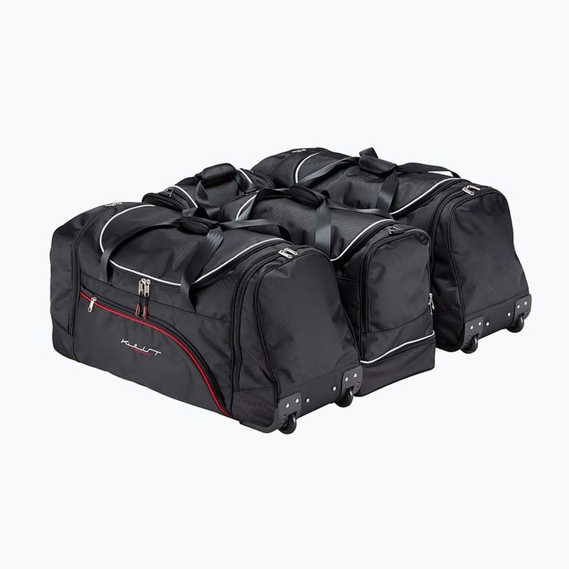 KJUST Nissan Pulsar 2014-2018 set di borse portabagagli 4 pezzi nero. 2