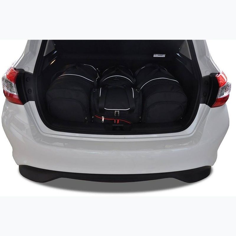 KJUST Nissan Pulsar 2014-2018 set di borse portabagagli 4 pezzi nero. 13