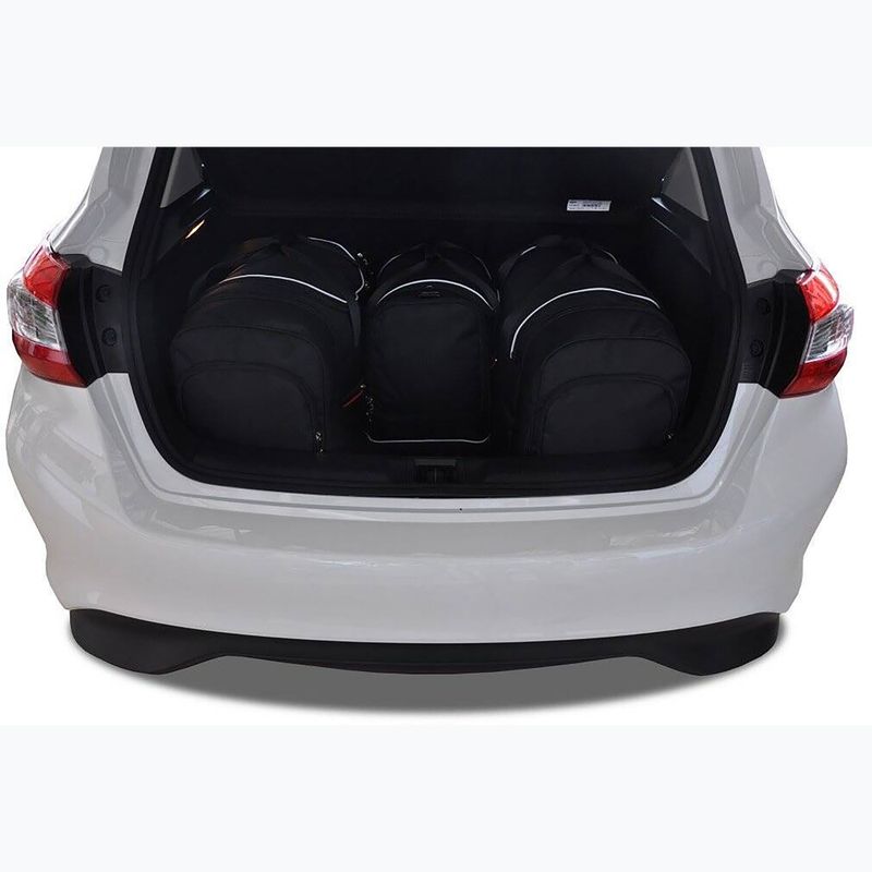KJUST Nissan Pulsar 2014-2018 set di borse portabagagli 4 pezzi nero. 14