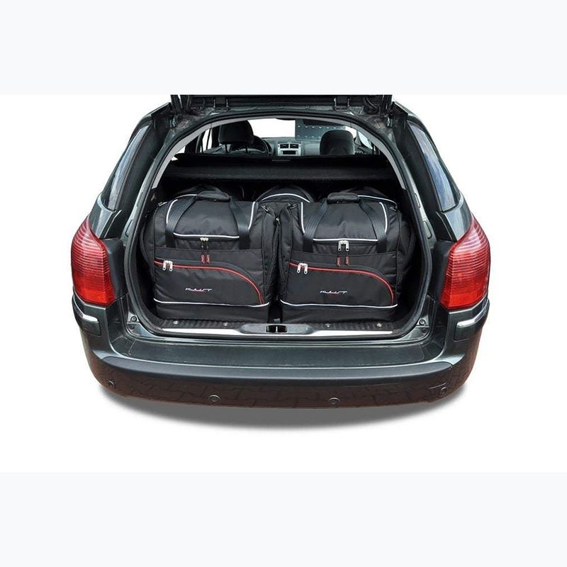 Set di borse portabagagli KJUST Peugeot 5008 2009-2016 5 pezzi nero. 14